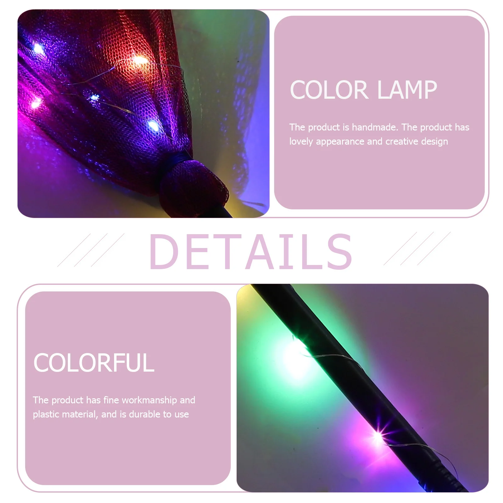 

1 set Halloween Witch Handmade Costume Party Prop Decorative Besom Halloween Show Broom Party Decoration Wizard Broom Prop