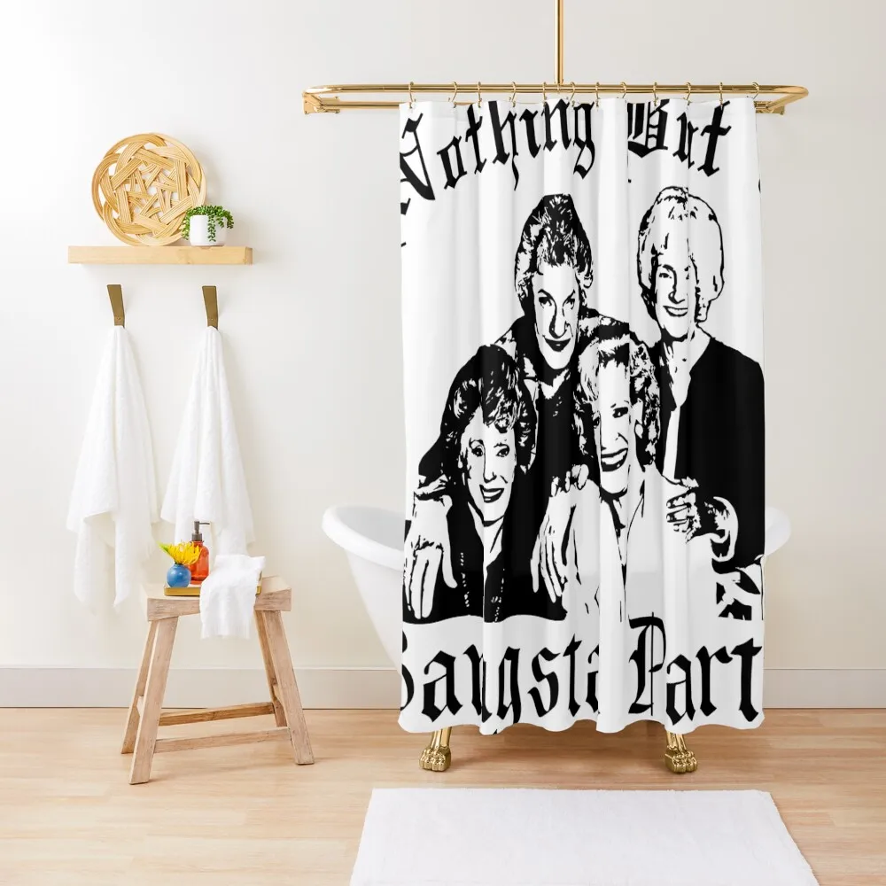 

The Golden Girls Gangsta Party T-Shirt Shower Curtain Bathroom Decor Window Shower Waterproof Curtain