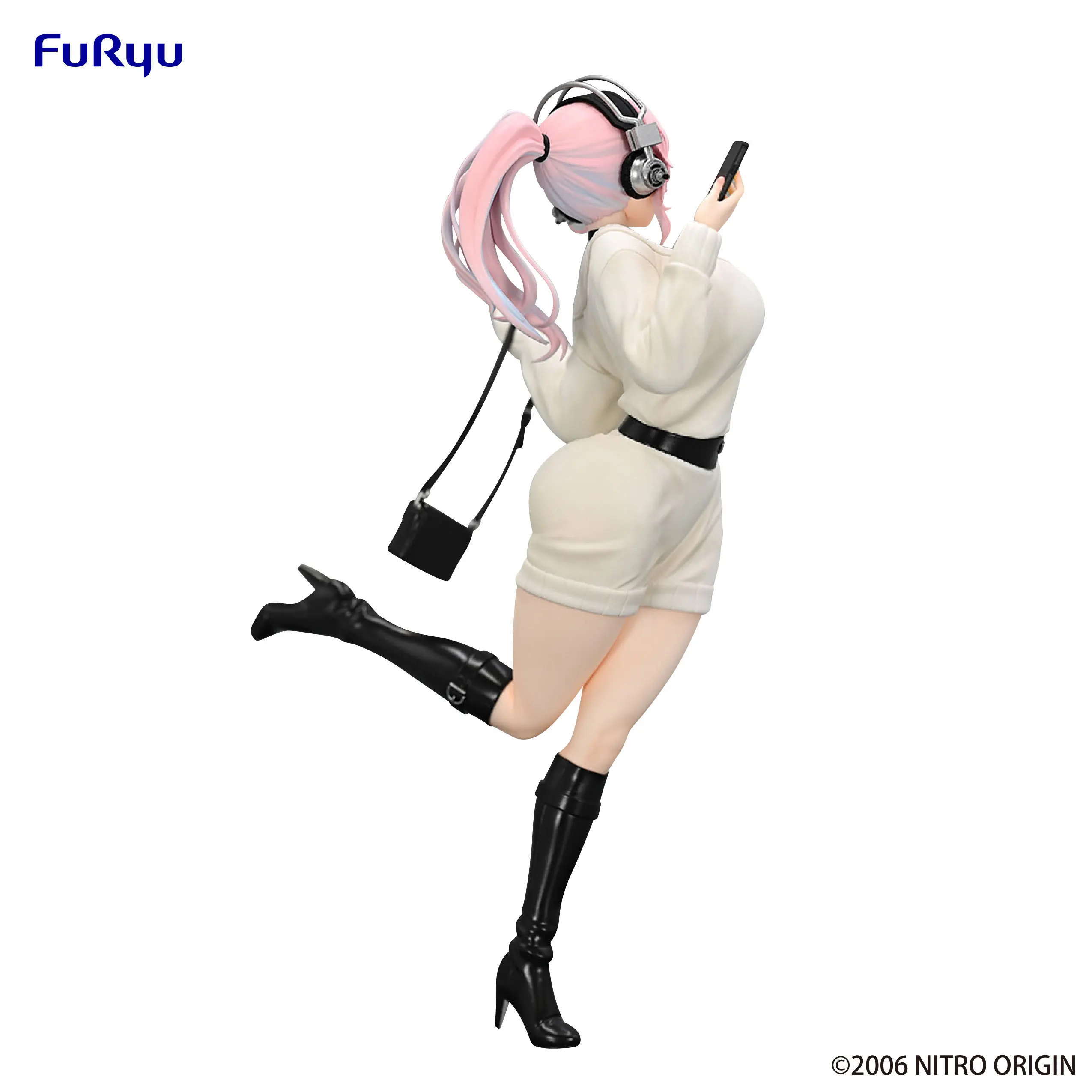 Genuine Original FuRyu SUPER SONICO THE ANIMATION SUPERSONICO Anime Figure Boxed Collectible Model Doll Statuette Ornament Gifts