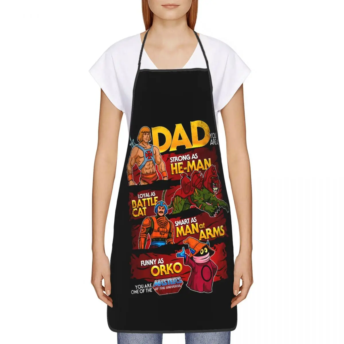 He-Man And The Masters Of The Universe Apron Women Men Unisex Bib Skeletor Beast Man Kitchen Cooking Tablier Cuisine Chef Baking