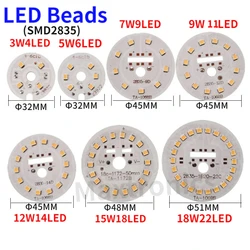 Wholesale Price 10pcs Highlight SMD2835 LED Beads 3/5/7/9/12/15/18W Warm White / White for Replace Light Source LED Bulbs Lamp