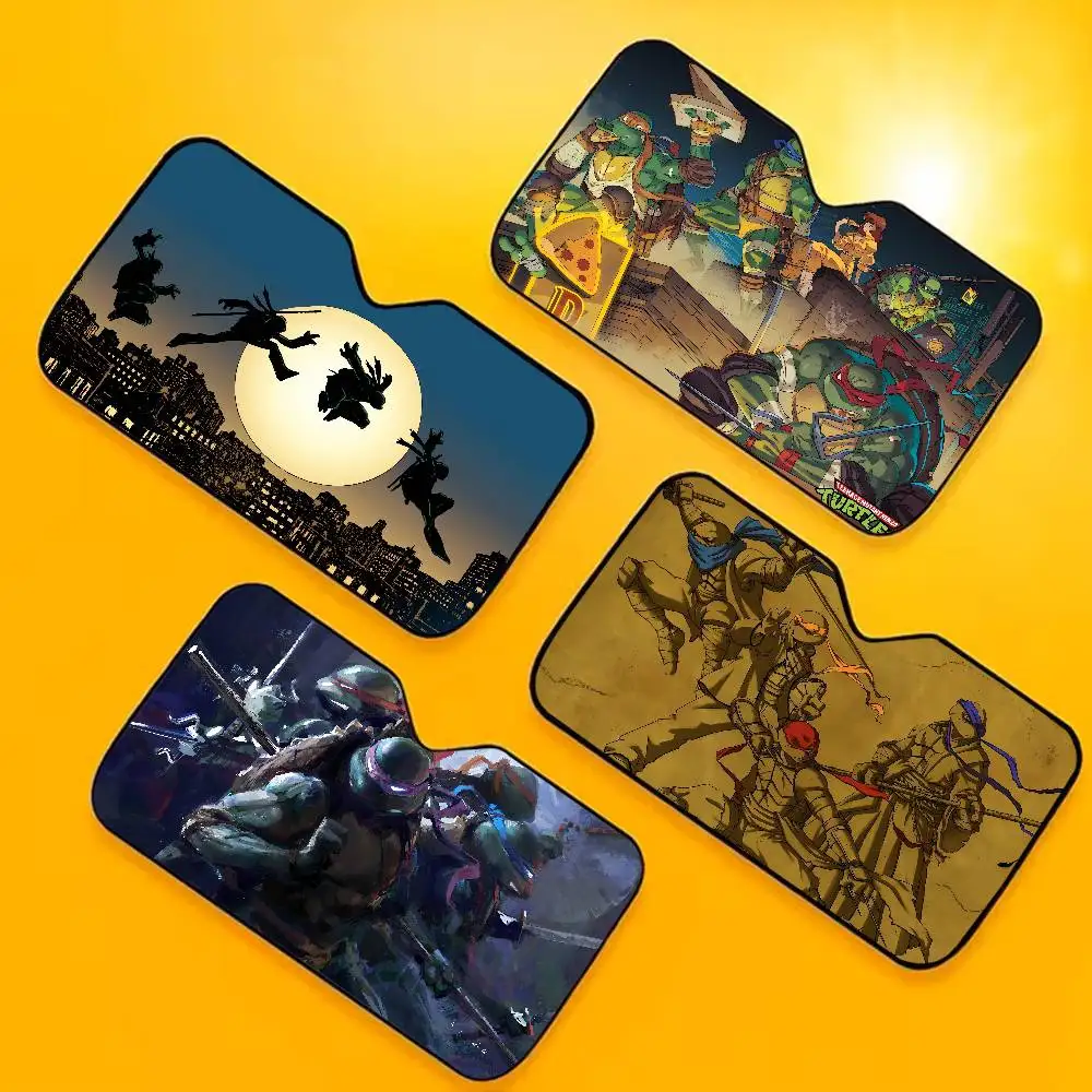 

Anime N-Ninja Turtles Cute Cartoon Window FoilsHeated Windshield Sunshade Car Front Window Visor Car Solar Protect Tools