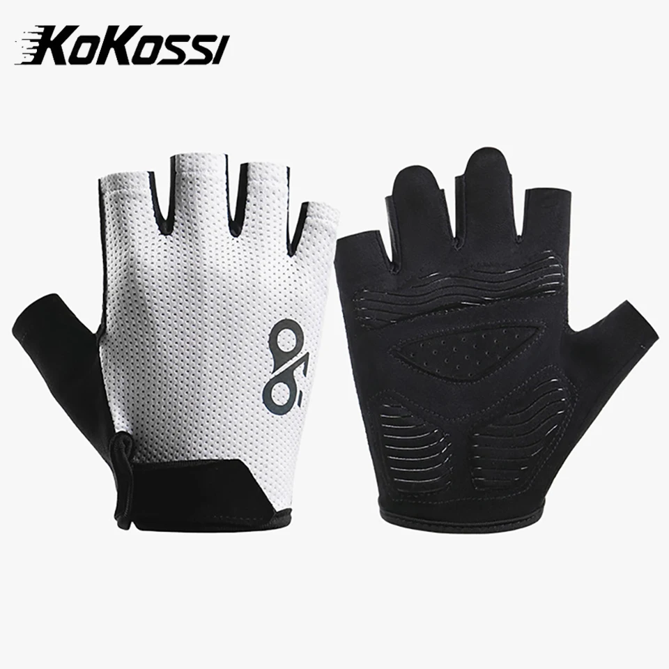 

KoKossi Half Finger Cycling Bike Gloves Summer Shock Absorption Wear-resistant Outdoor Sports Fitness Breathable Gloves Unisex