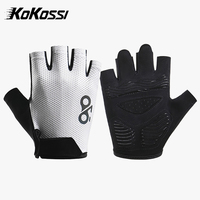 KoKossi Half Finger Cycling Bike Gloves Summer Shock Absorption Wear-resistant Outdoor Sports Fitness Breathable Gloves Unisex