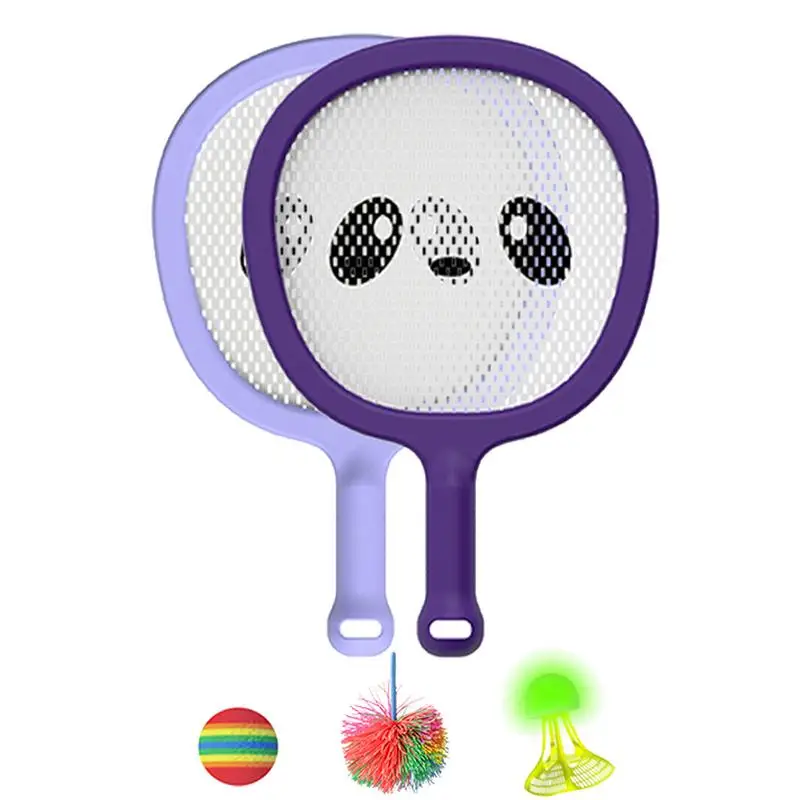 Kinder Badminton schläger Set leichte Kinder Tennis Badminton Spielzeug Kinder Tennis schläger mit Bällen für Familien spiel