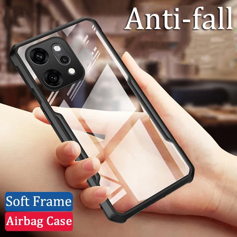 حافظة هاتف لهاتف OPPO Reno 14 Pro 5G 14F وسائد هوائية مضادة للصدمات عدسة حماية غطاء خلفي متجمد لهاتف OPPO Reno 14 Pro 14F 5G