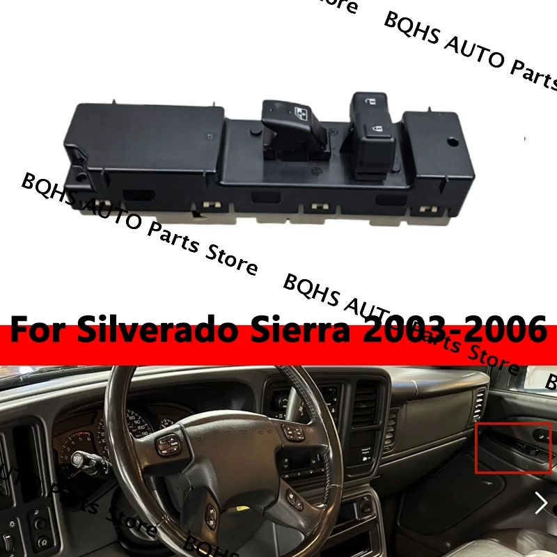 

OEM 15126420 19115820 920-025 Передний правый правый переключатель стеклоподъемника для Silverado Sierra 2003 2004 2005 2006