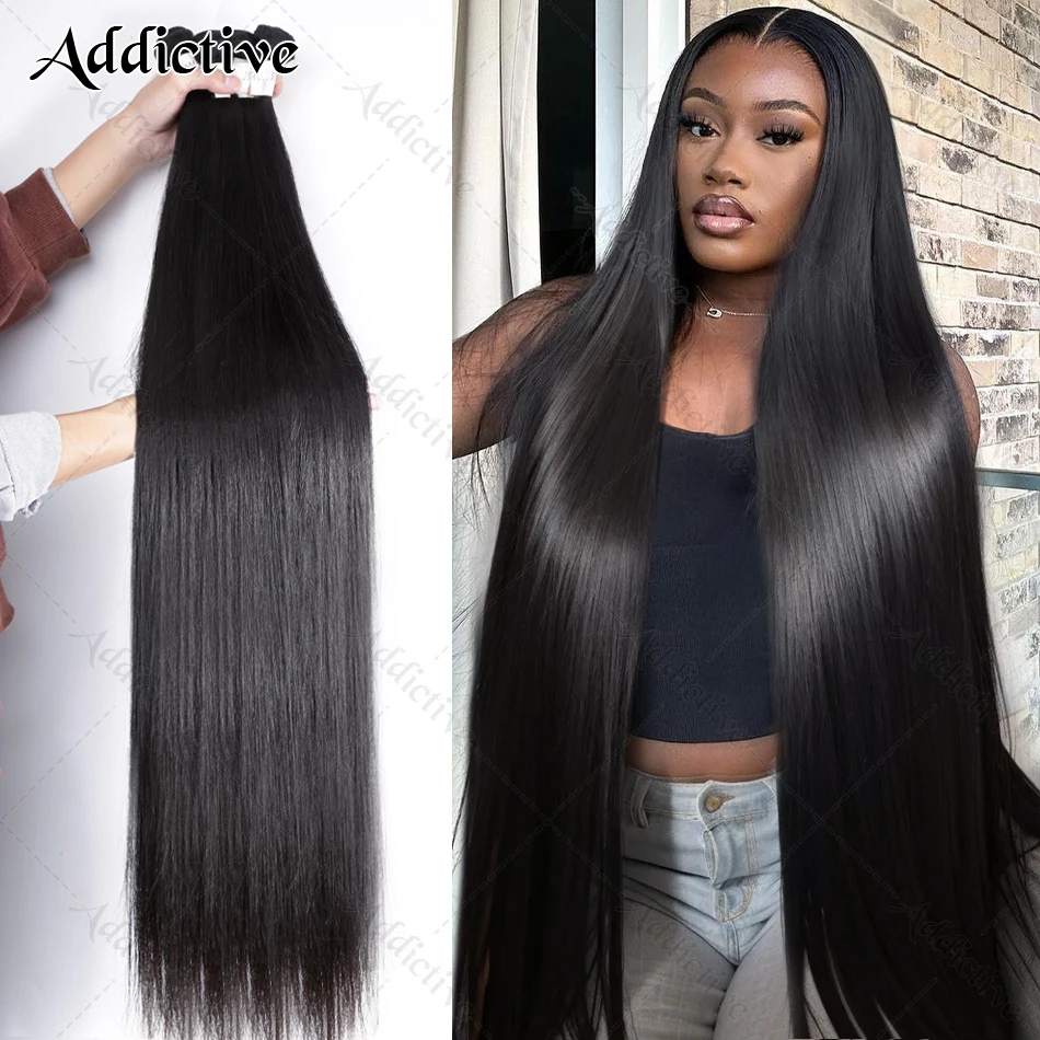 30 32 40 Inch Bundles 3/4 Pcs Bone Straight Brazilian Remy 100% Human Hair Bundles Raw Hair Extensions Tissage For Women