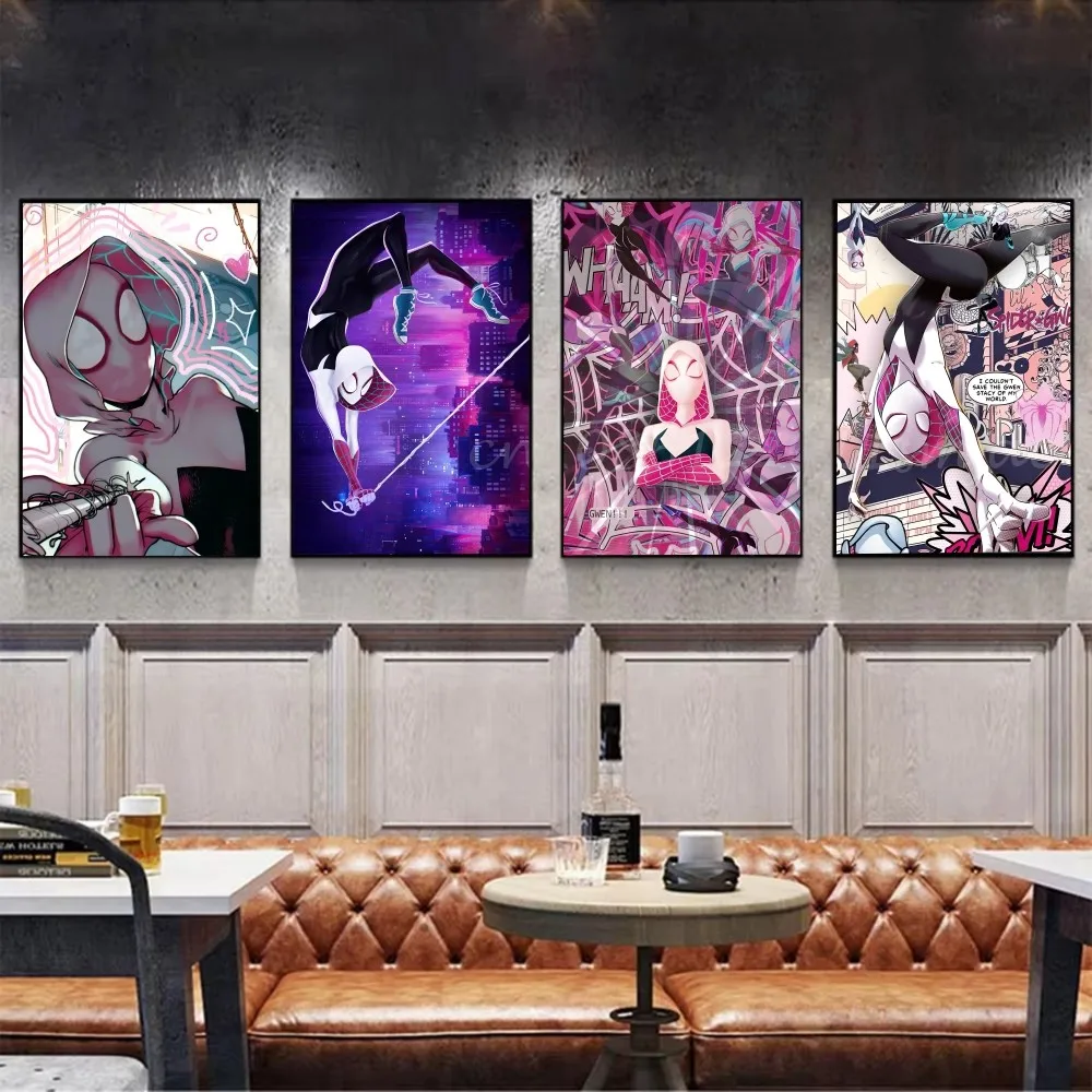 ملصق رائع للفتيات G-Gwen Stacy ملصق فني ذاتي اللصق مقاوم للماء ملصق ورق مقهى وبار ديكور جدران الغرفة