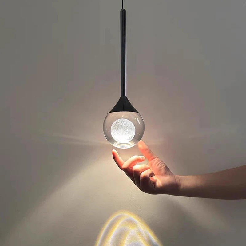 Ltalian Luxury Crystal Pendant Lamp Creative Ceiling Light Indoor Decoration Lighting Fixture Living Room Bar Counter Pendant Li