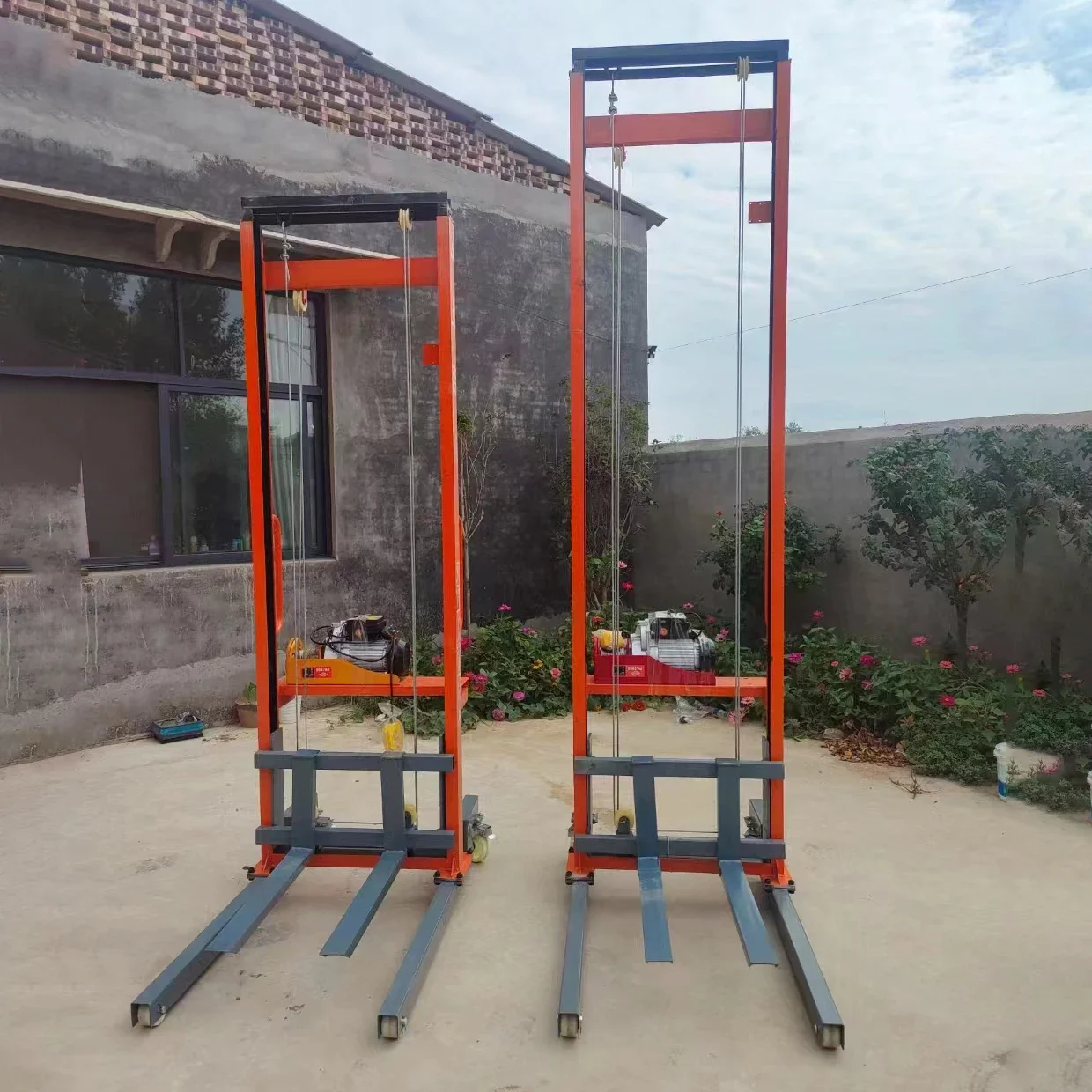 建設現場用レンガリフト機械、ダクトリフティング装置、プッシュカート、消防ダクトリフト販売中