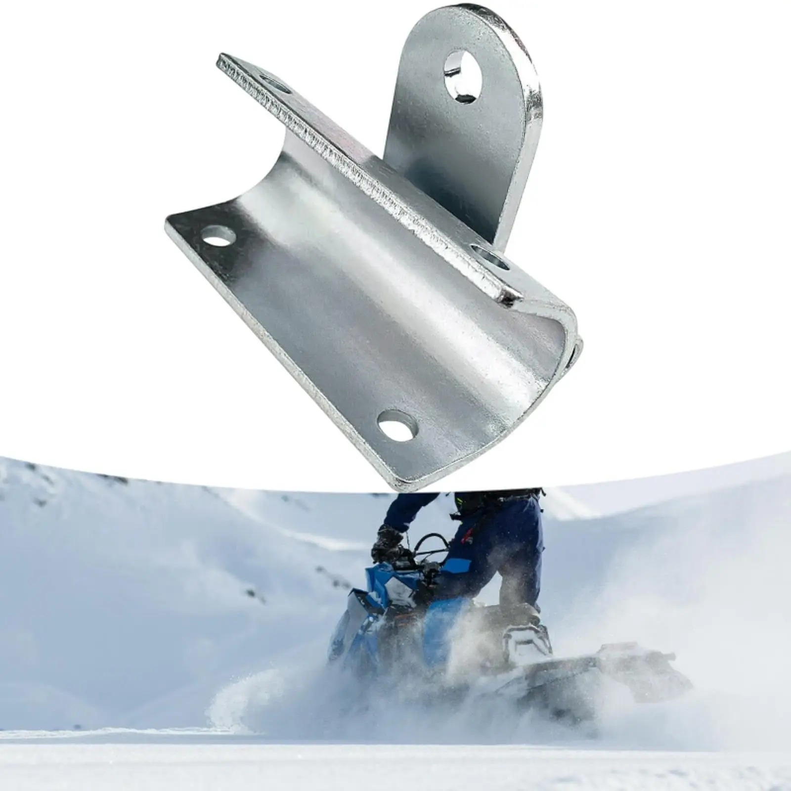 

Heavy Duty Metal Bumper Towing Hitch Silver Snowmobile Accessory for Polaris Ski-doo Arctic Cat Transport
