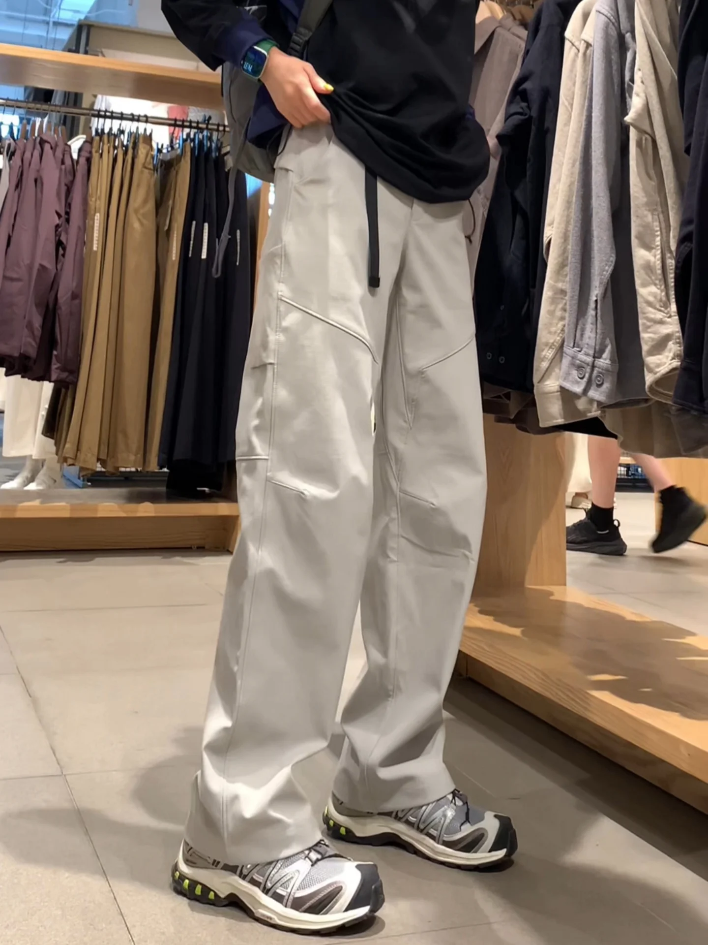 

Осенние новые универсальные простые высококачественные 3D пошивные спортивные повседневные рабочие брюки на открытом воздухе, ветрозащитные брюки для мужчин и женщин