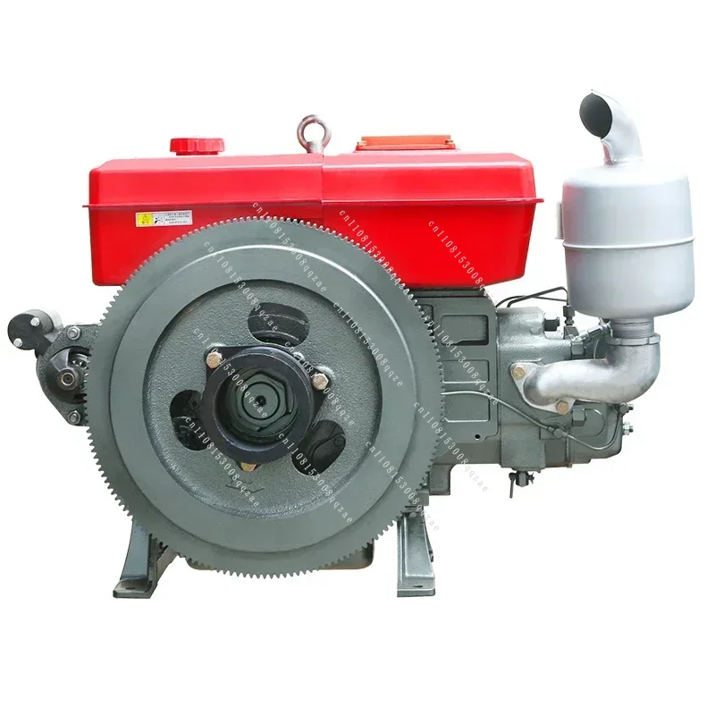 Single Cylinder Water-Cooled Power Engine, 12/15/18HP, Electric Start for Agricultural Tractors