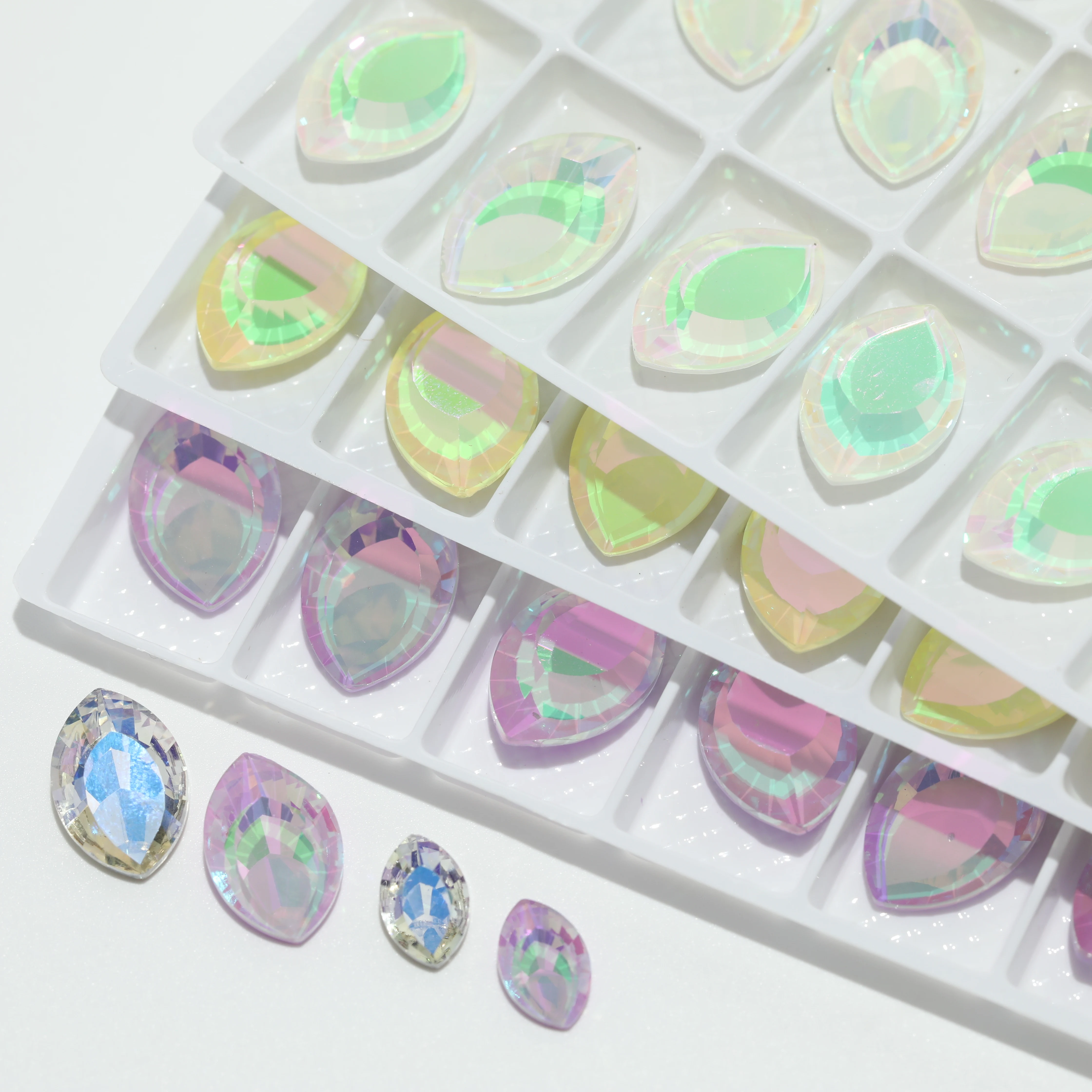 GRST DV4062 Nevette Fancy Stones Premium Dream Mirror Series Strasssteine Glänzende Kristalle DIY-Zubehör für Nagelkunst, Kleider, Taschen – Detail 6