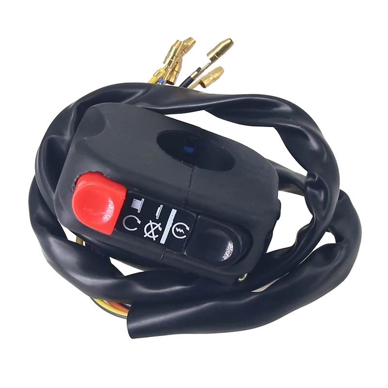 Motorcycle Handlebar Switch Vintage Flame-Out Switch Starter LED Headlight Double Flash Switch Universal Tuning Accessories
