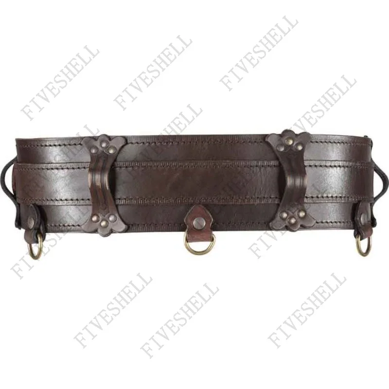 Middeleeuwse Festival Gordel Brede Puleather Riem Steampunk Gothic Taille Protector Larp Keltische Knight Cosplay Tailleband Voor Mannen Vrouwen