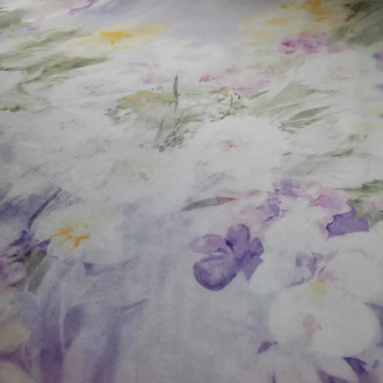 Floral Pure Silk Chiffon Thin Fabric Width 135cm Soft 6mm Dress Scarf DIY Sewing Material