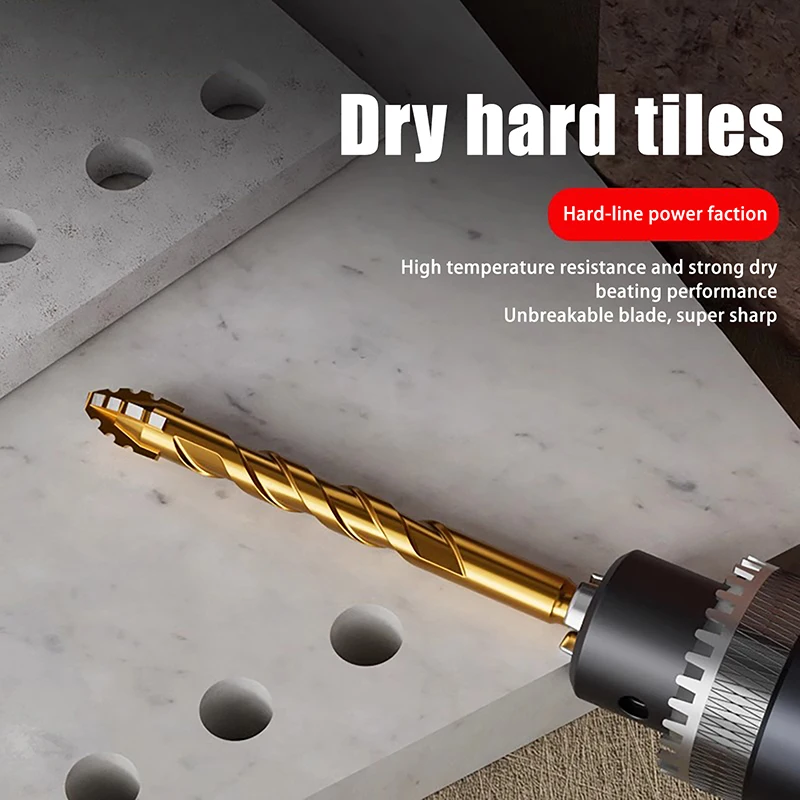 2/3/4/5 قطعة ترقية أربعة حواف سن المنشار مثقاب الخشب لحفر البلاط الخرسانة مثقاب كهربائي خاص صلابة عالية مثقاب الخشب