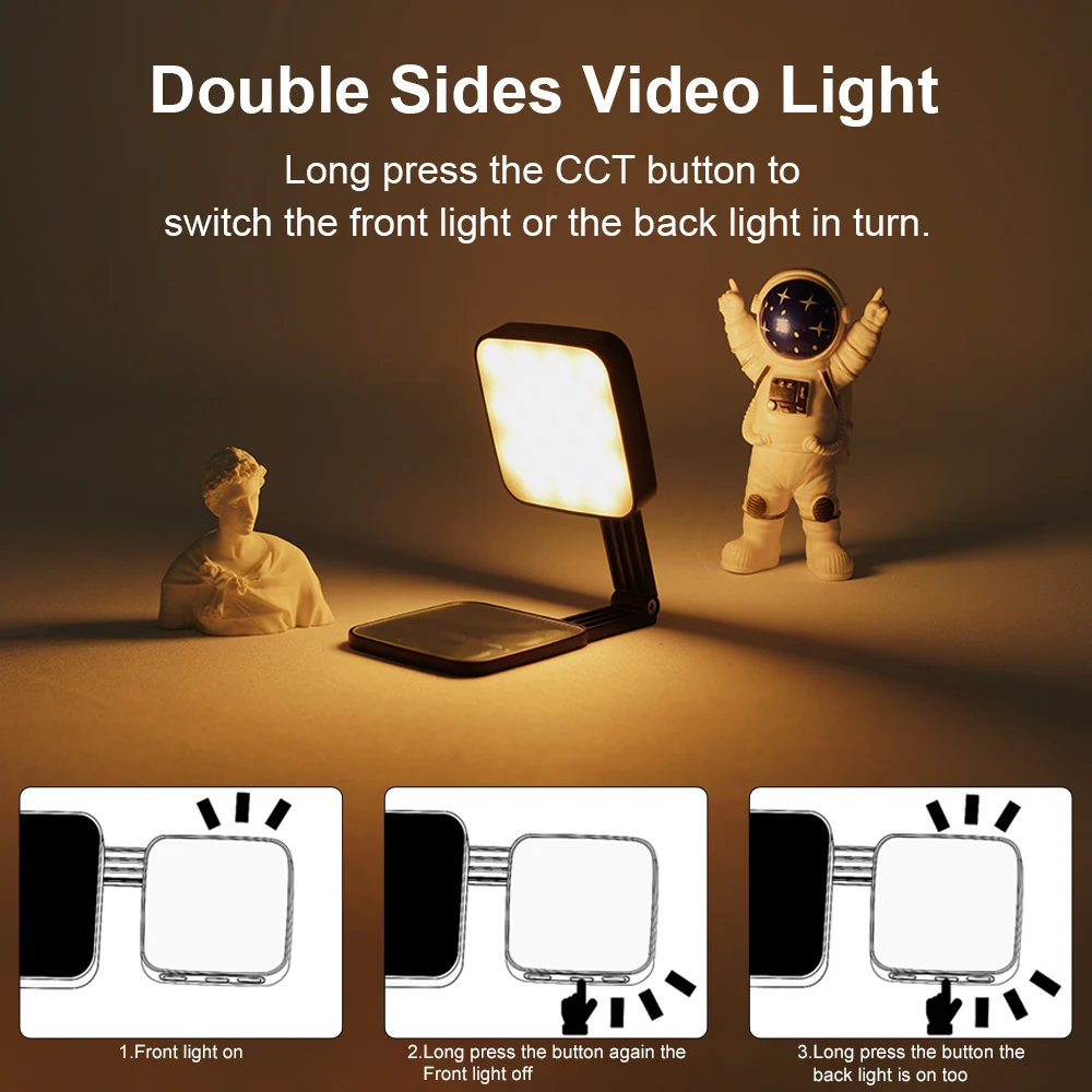 Magnetic Cell Phone Photography Fill Light Live Video Recording Mini Ultra-thin LED Selfie Beauty Pocket Light