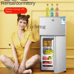 ZC Household Small Apartment Mini Double Door First Class Energy Efficiency Small Energy Saving Refrigerator