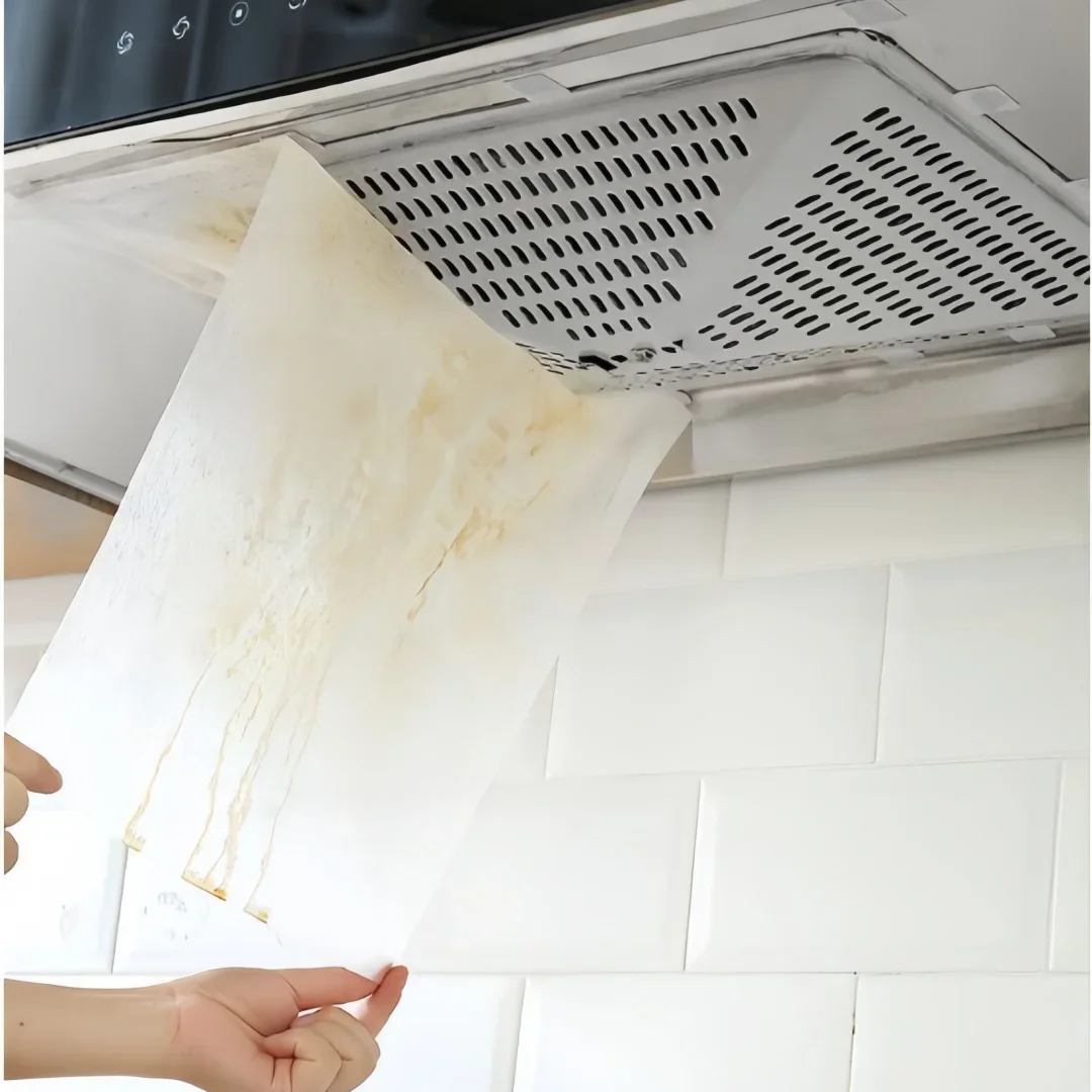 Kitchen Oil Filter Paper Non-woven Absorbing Paper Anti Oil Cotton Filters Cooker Hood Extractor Fan Protection Filter