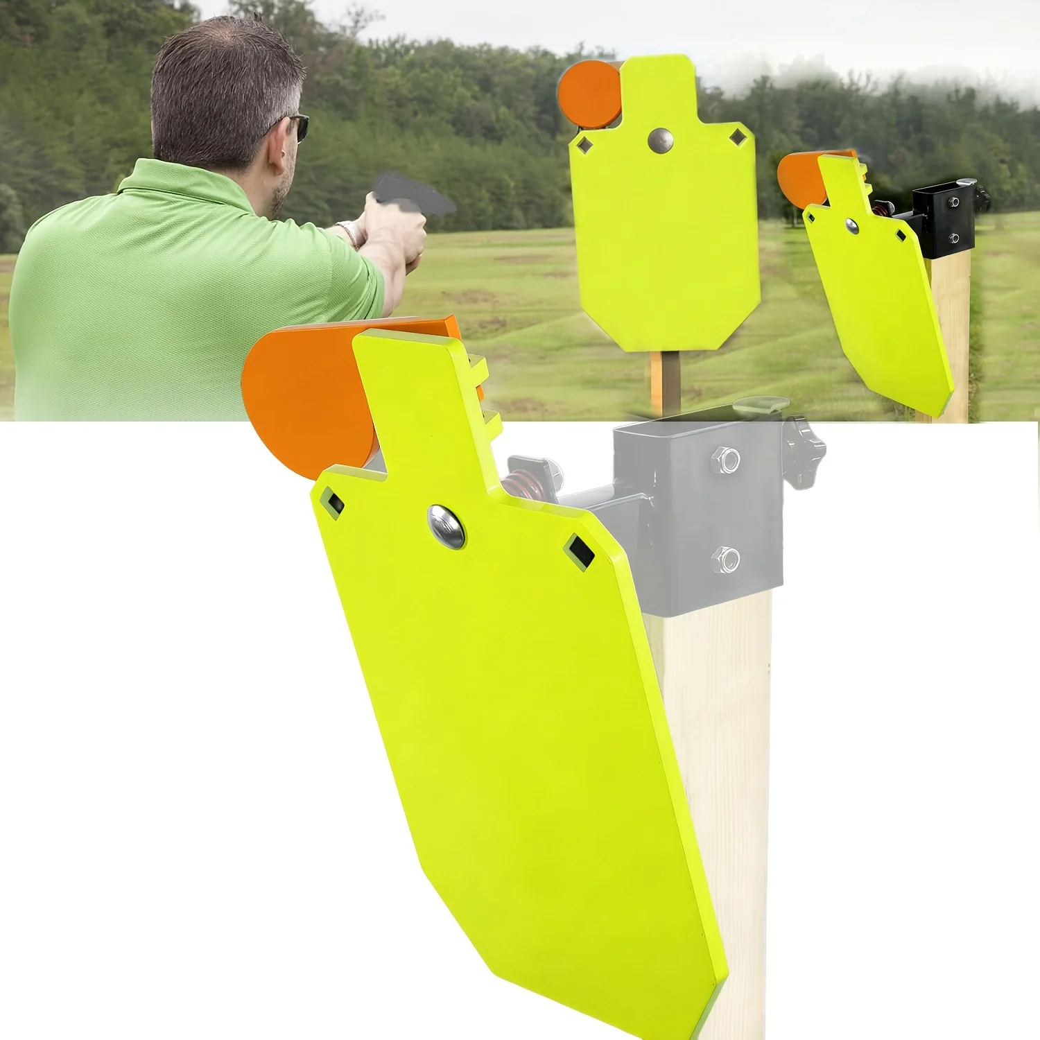 outdoors-ar500-steel-target-for-shooting-3-8-inch-thick-metal-target-silhouette-metal-gong-target-neon-orange-color