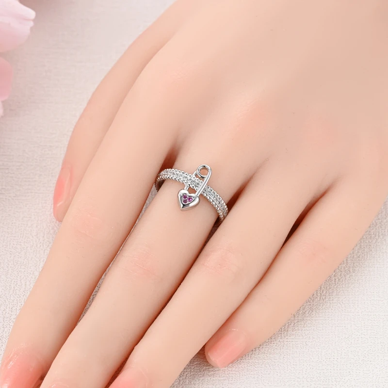 Women's 925 Sterling Silver Firefly Rose Ring