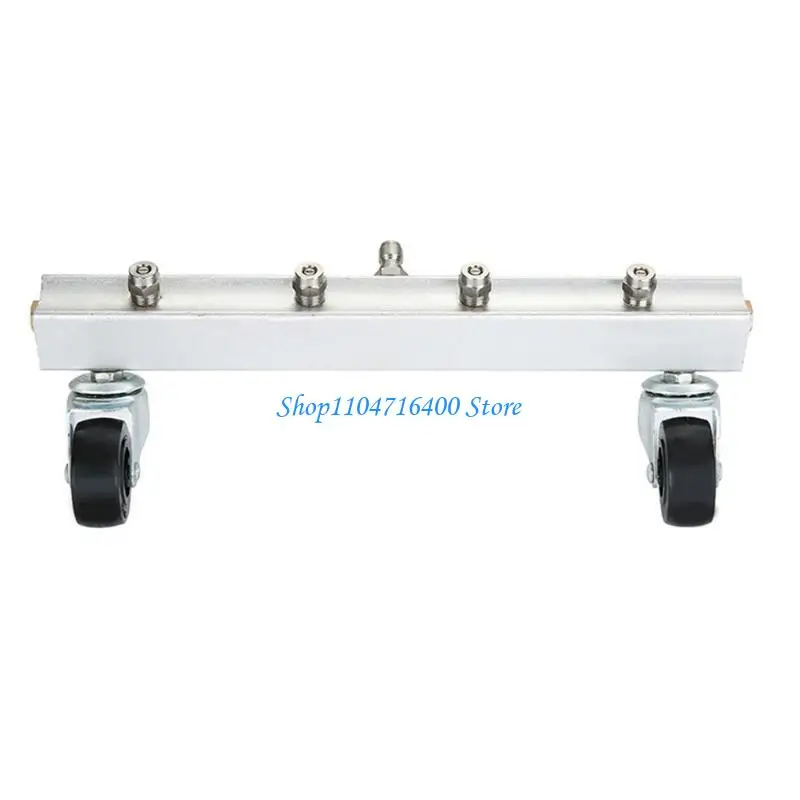 

y1gd Water Broom Cleaner High Pressure Chassis Washer Quick Connection Chassis Cleaning Nozzle Caster Wheel