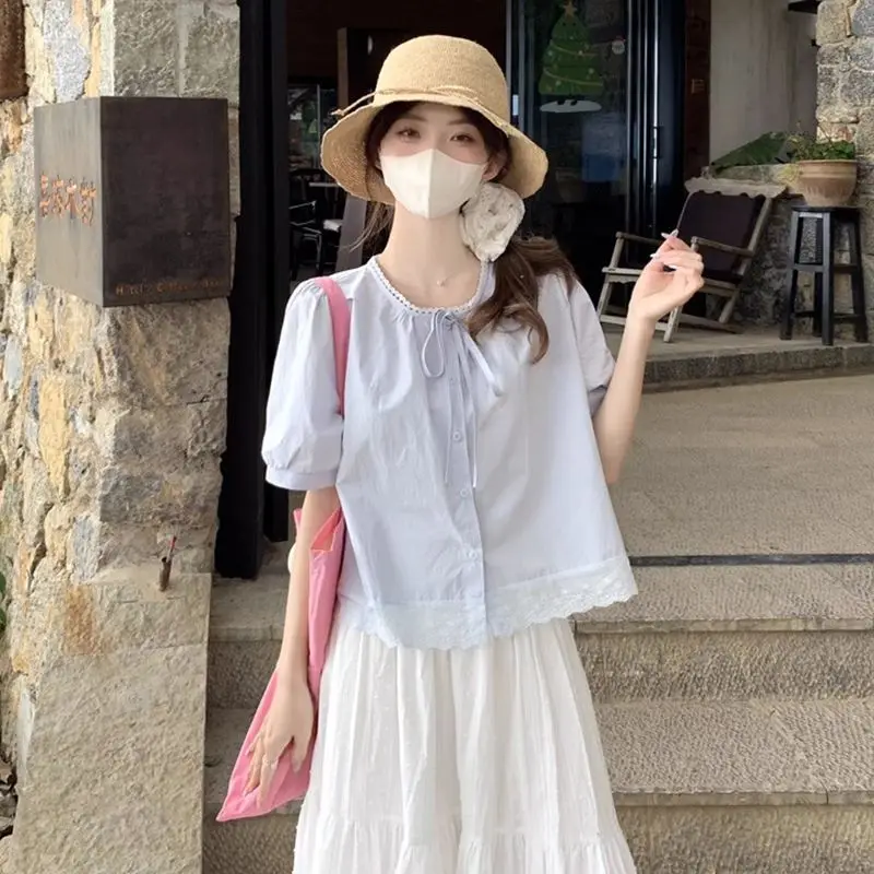 

Рубашки с коротким рукавом, женские рубашки для дома, декоративные, полумерные, с вырезом, коричневые, для молодых, с круглым вырезом, для тренажерного зала, фитнеса, бега, подростка