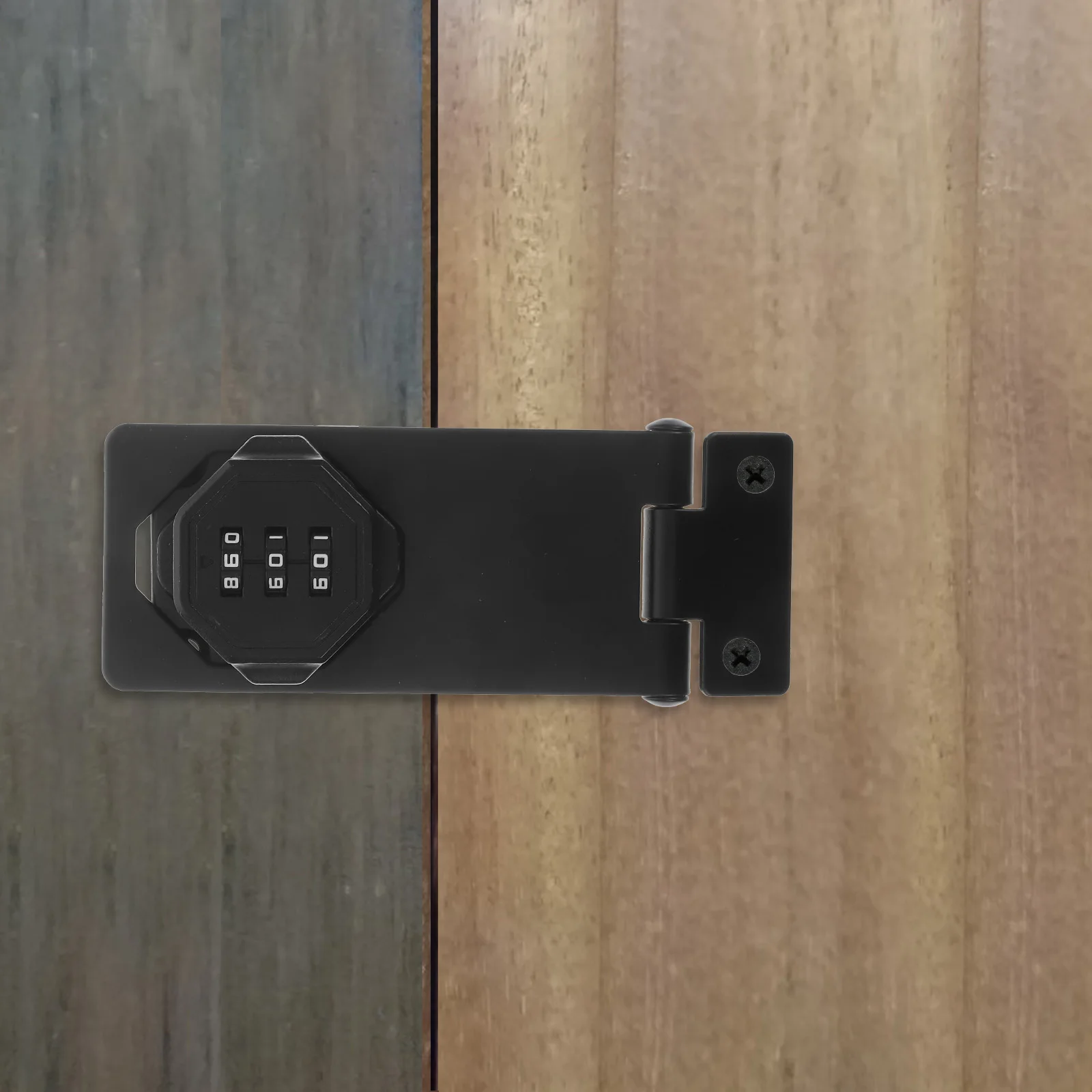 4.5 Inch Alloy Cabinet Door Lock Password Latch Security Slide Barn Closet Gate Combination Hasp Lock Hardware Push Pull