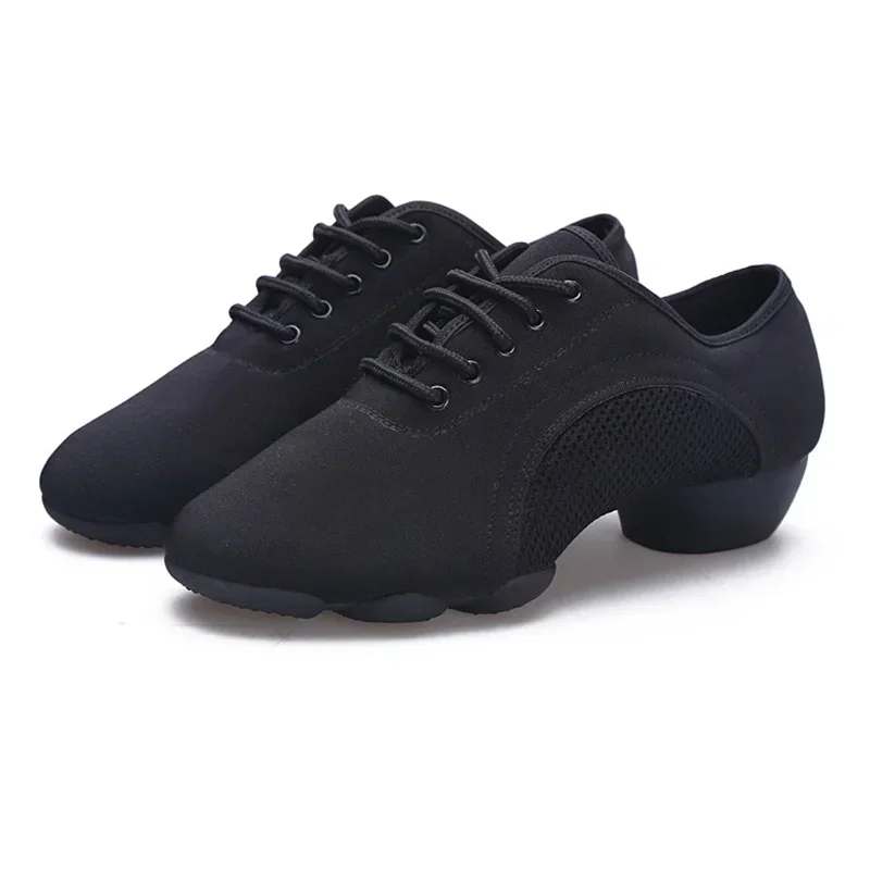 Ushine 35-46 homens sapatos de dança latina adulto professor sapatos macio professor sapato de dança oxford sapatos latinos feminino pano salto 3cm