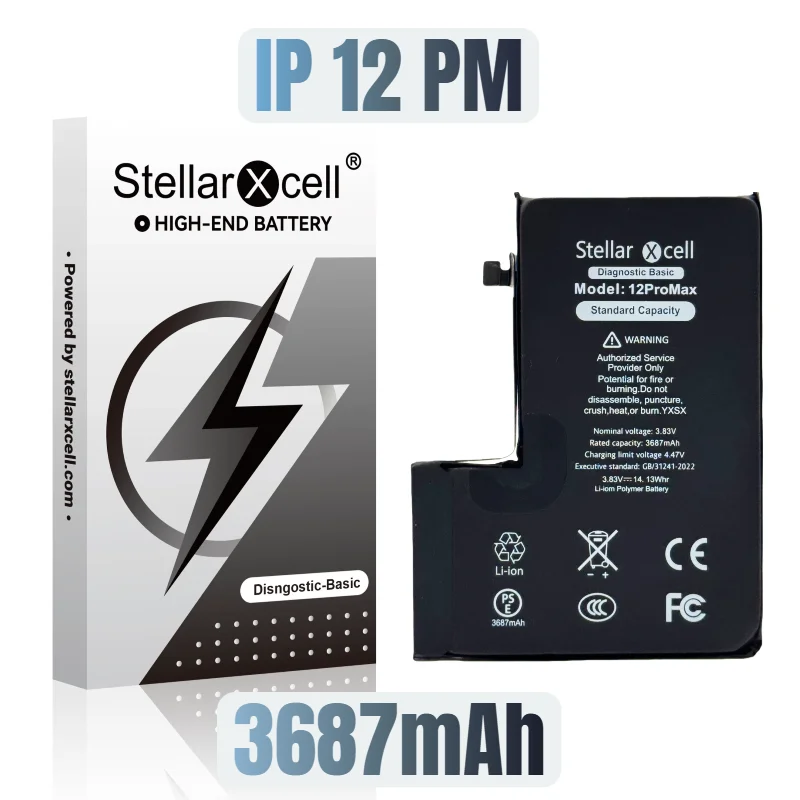 StellarXcell Diagnostische Batterij Show100 gezond  Origineel voor iPhone 12 13 14 15 mini Plus Pro Promax met gratis tools - afbeelding 1