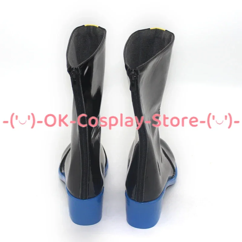 Chaussures de Cosplay en Cuir PU, Bottes de Carnaval d'Halloween, sur Mesure