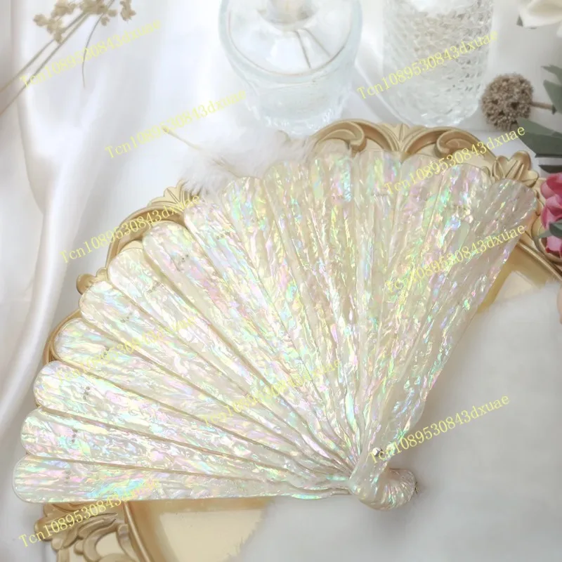 Fan, handmade Epoxy snail shell fan
