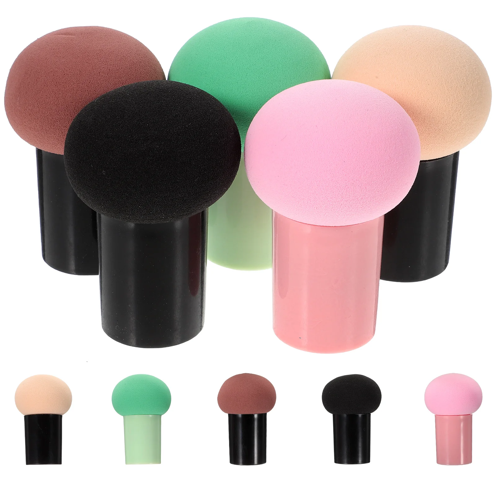 

10 Pcs Makeup Brush Mushroom Head Puff Sponge Applicator Brushes and Sponges Facial