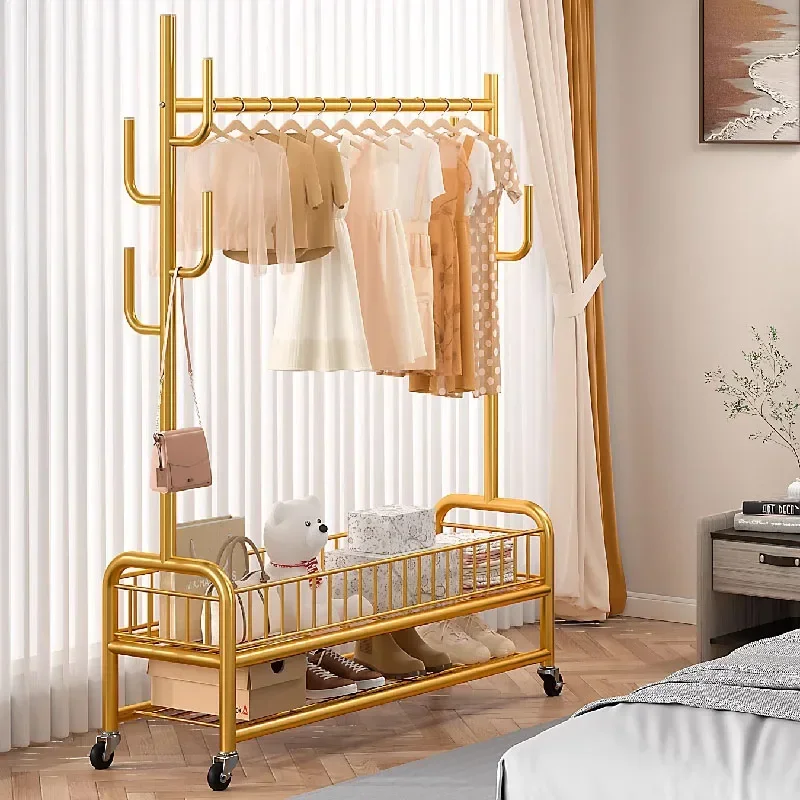 Modern Metal Standing Hanger Clothes Salon Display Living Room Nordic Clothing Rack  Furniture