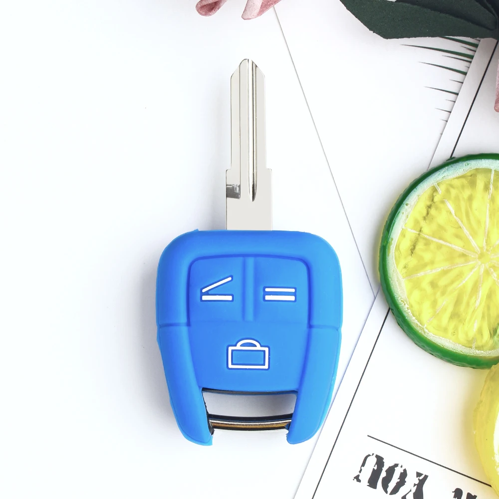 KEYYOU For Opel VAUXHALL VECTRA ASTRA ZAFIRA Omega Signum Tigra 3 Buttons Silicone Key Cover Fob Case Car Styling