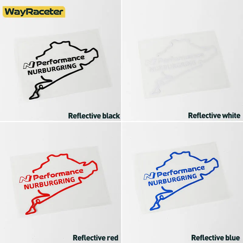 N Performance adesivo per burgring tappo serbatoio carburante finestra paraurti tronco decalcomania per Hyundai i30 i20 i10 Tucson Kona Sonata