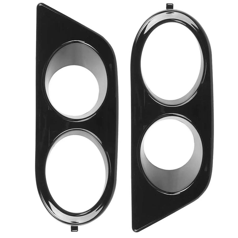 2pcs Glossy Black Car Front Bumper Fog Light Covers 51112695255 for BMW E46 M3 2001-2006 view 3