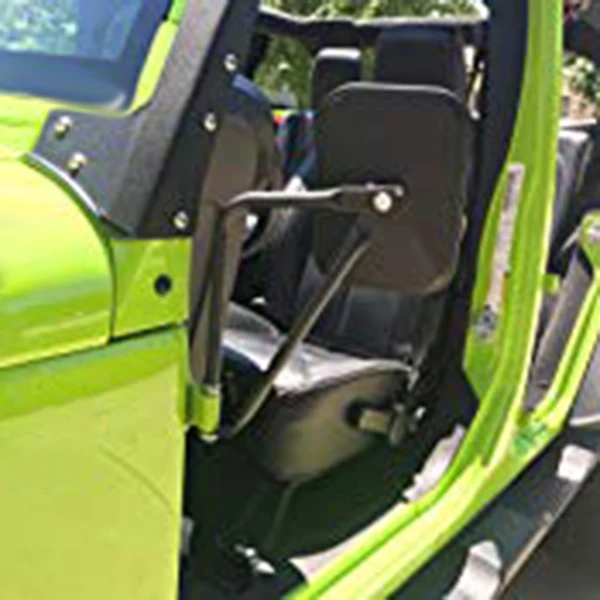 For Jeep Wrangler CJ YJ TJ JK JL Car Side Mirrors Square Doorless Rear View Mirrors Easy To Install