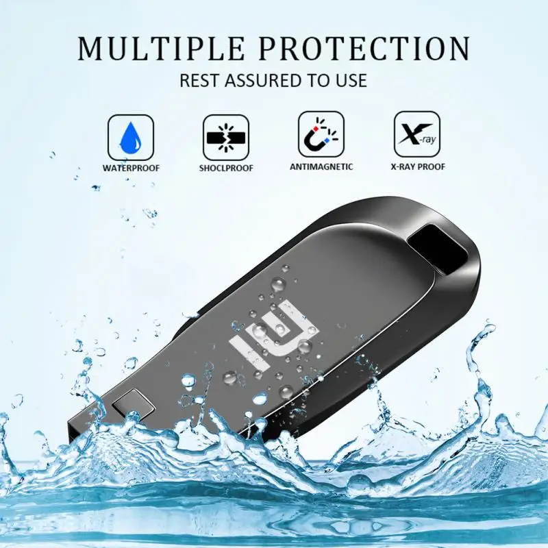 Металлический флэш-накопитель Mijia Xiaomi, USB 3,0, высокоскоростная передача файлов, 1 ТБ, ультра-большая емкость, Водонепроницаемая USB-карта памяти