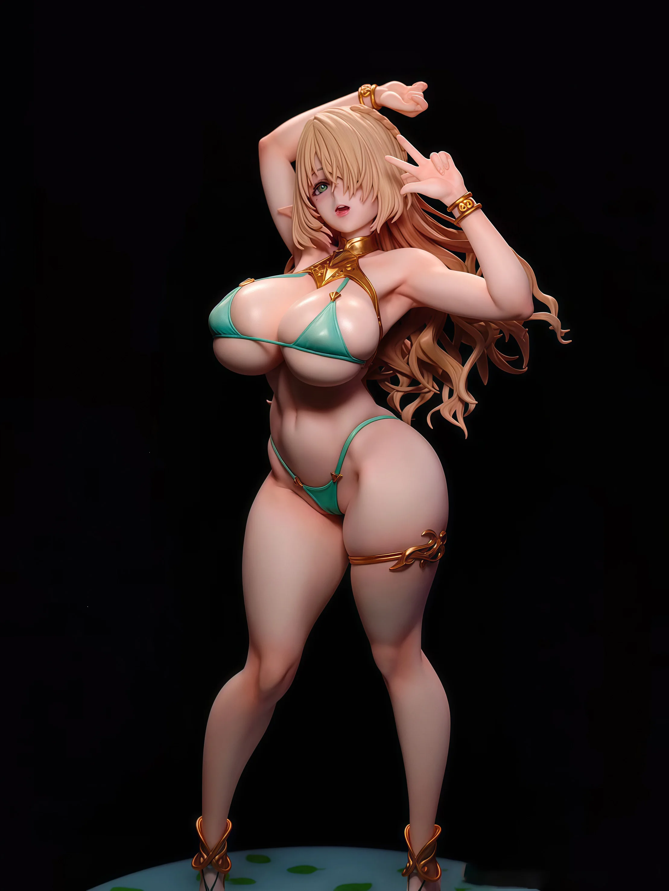 Elf Village Cecil Bathing Ver. GK Statue - Anime Figure Desktop Scene Model Elf Girl Collectible Gift & Trendy Art Toy - view 4