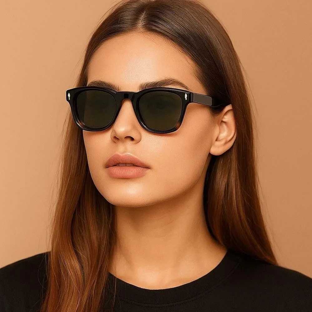 خفيفة الوزن هلام ريترو Sunies ظلة النظارات سبيكة الرجال الاستقطاب النظارات الشمسية الزخرفية PC النساء المضادة للأشعة فوق البنفسجية نظارات في الهواء الطلق