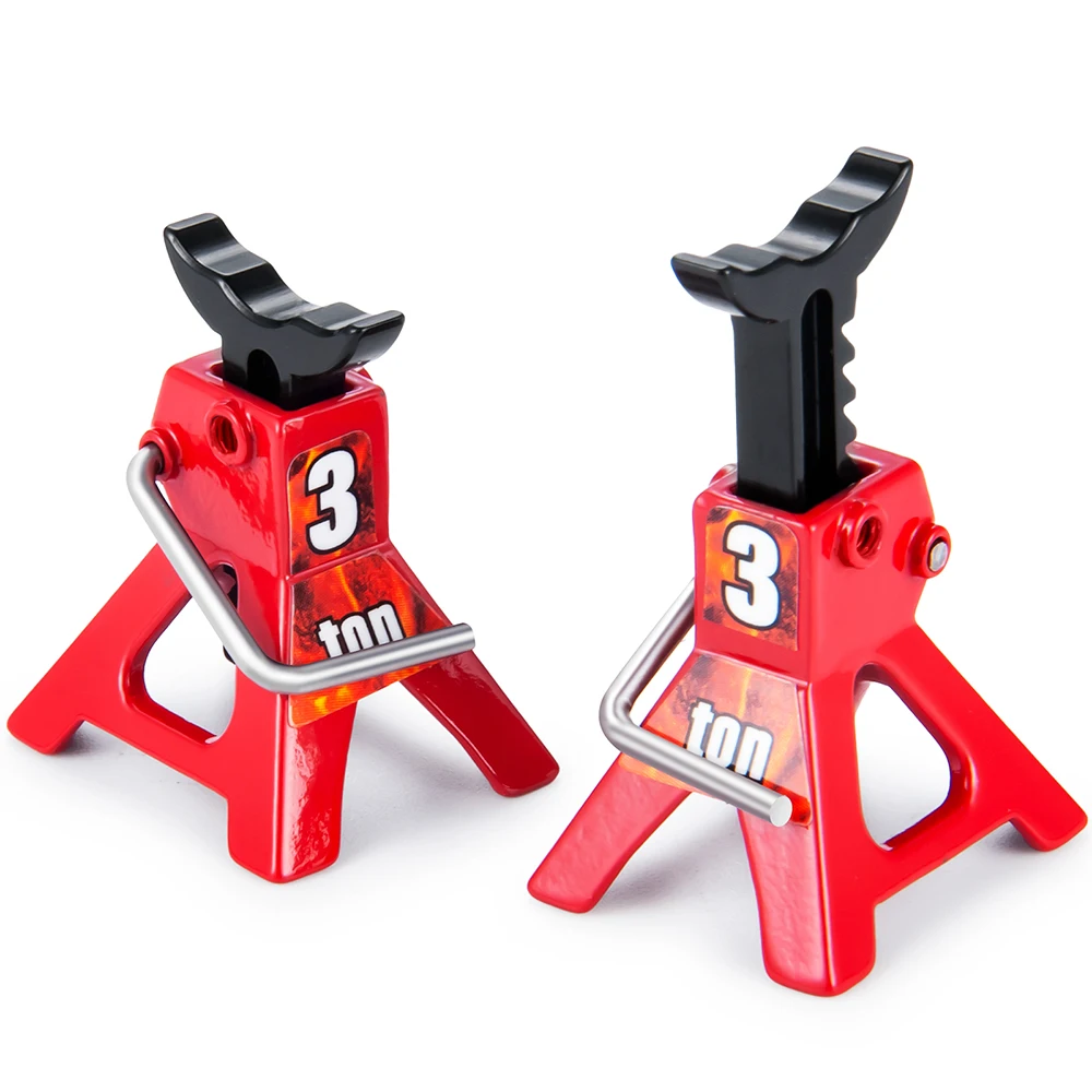 AXSPEED Metal Adjustable Mini Jack Stands Lift Rack Repair Tools for 1/18 1/24 RC Crawler TRX4M Axial SCX24 AX24 FMS FCX24