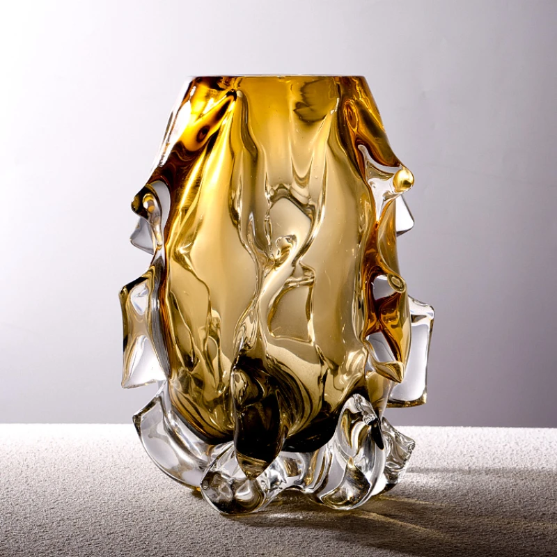 Light Luxury Creative Crystal Glass Vase Decoration