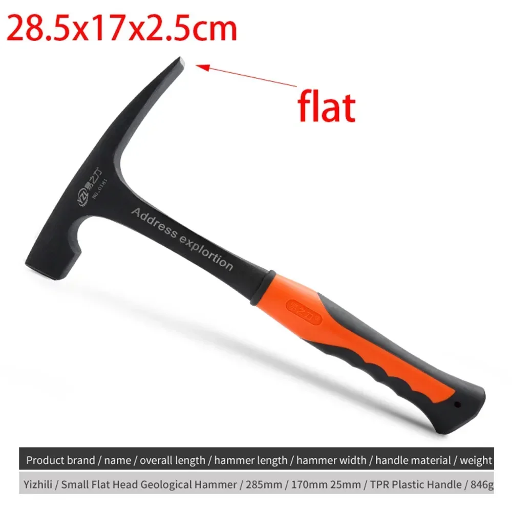 Hand Tools Geological Hammer Mine Multifunctional Exploration Survey Pointed Tip Multi-tool Construction Tools NEW Professional