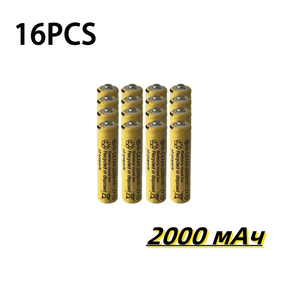 1.2V AAA  2000mAh Rechargeable Battery NI-CD 1.2 V AAA Battery for Clocks Mice Computers Toys So on  Battery