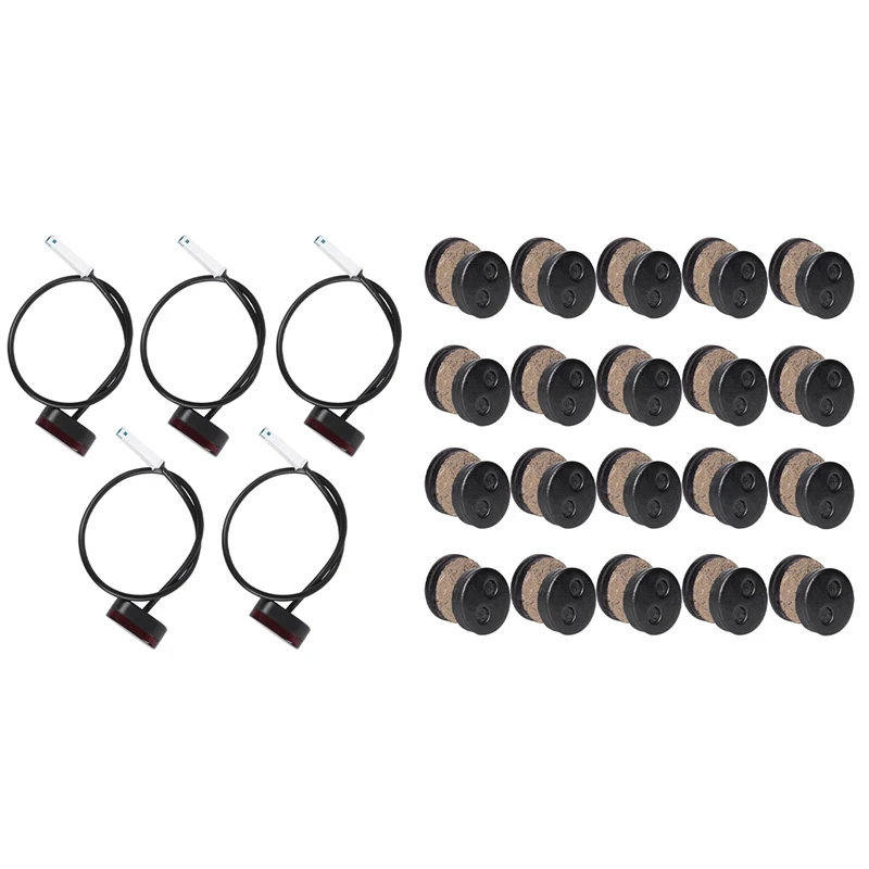 

40Pcs MTB Disc Brake Pads Kit For Xiaomi Mijia M365 & 5Pcs Rear Tail Lamp Stoplight Brake Lights With Line