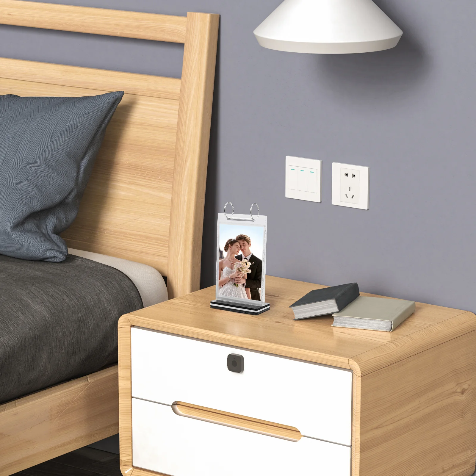 A6 بولي كلوريد الفينيل حامل عرض القائمة سطح أملس للمطاعم المقاهي محلات السوبر ماركت ملصق تسجيل ورقة الرف واضح